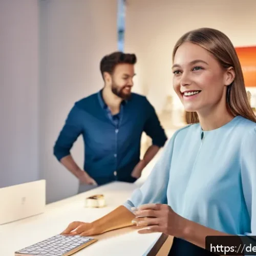 이커머스와 비교한 라이브 커머스의 특성 - A modern live commerce scene set in a stylish Berlin studio, featuring a confident female host in sm...