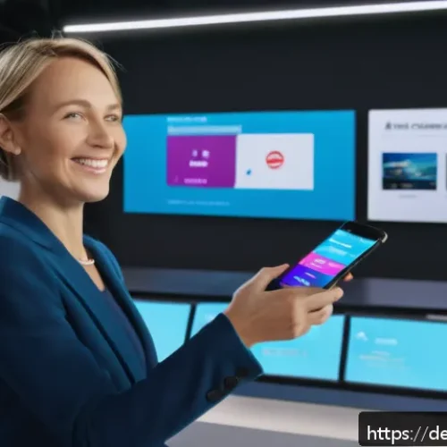 고객과의 연결 강화를 위한 라이브 커머스 - A vibrant live commerce streaming scene set in a modern, well-lit studio in Germany, featuring a fri...